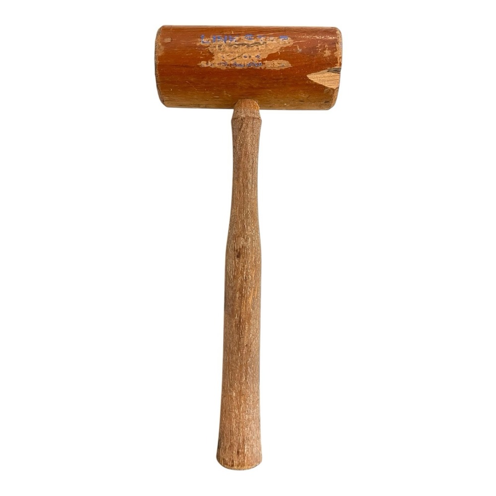 Vintage Wood Link Star Hickory Mallet- No. LS-2 13" Made Salem, IN USA